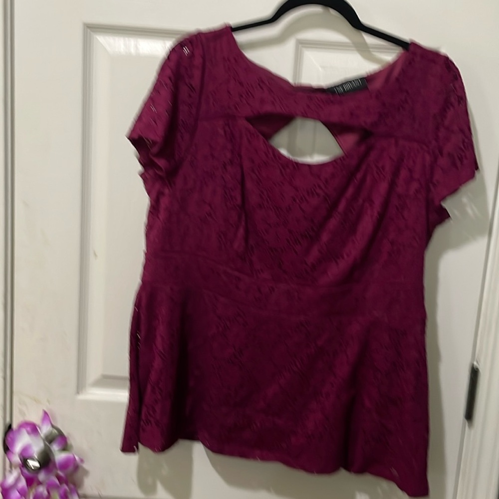Burgundy top